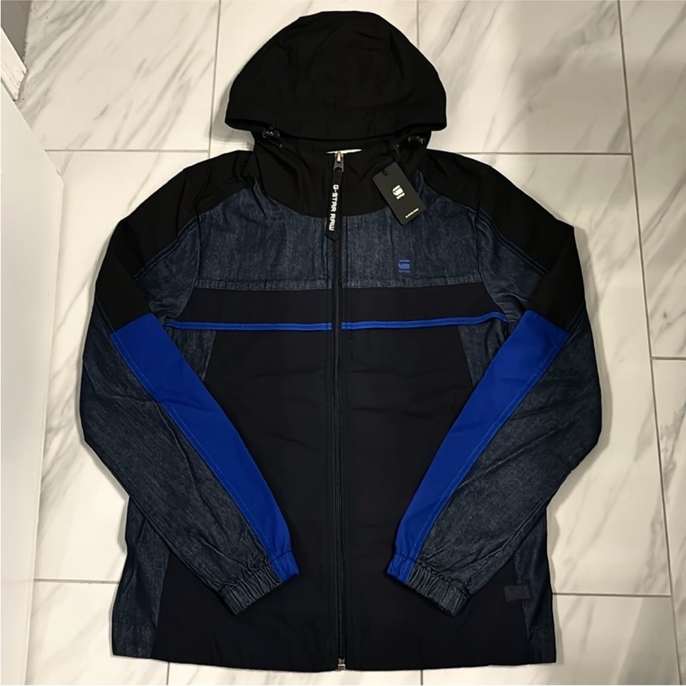 Men’s G-Star Raw Denim Mix Hooded Jacket